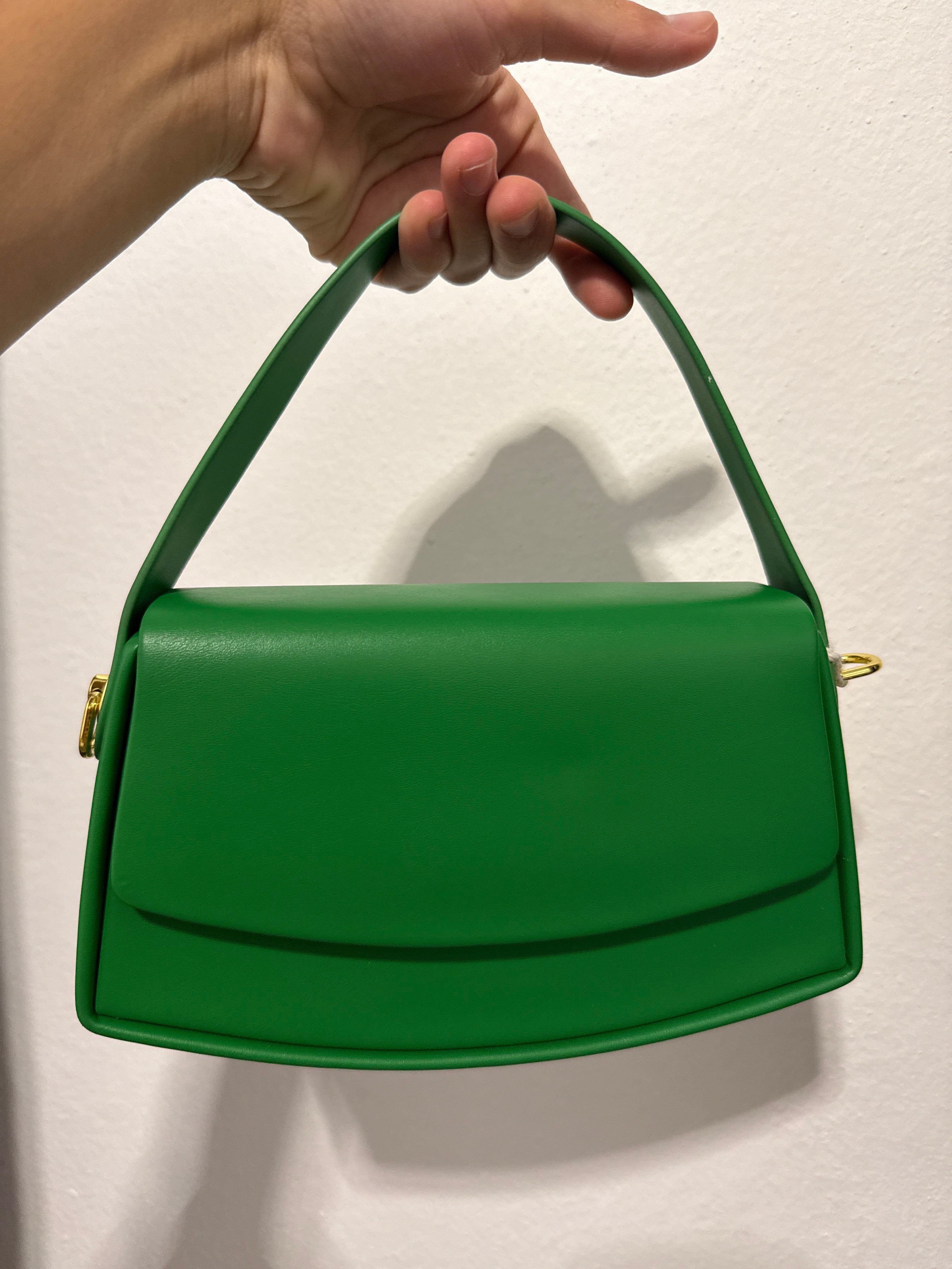 Borsa a Spalla Mini Elegante | Verde Smeraldo | Effetto Pelle Liscia