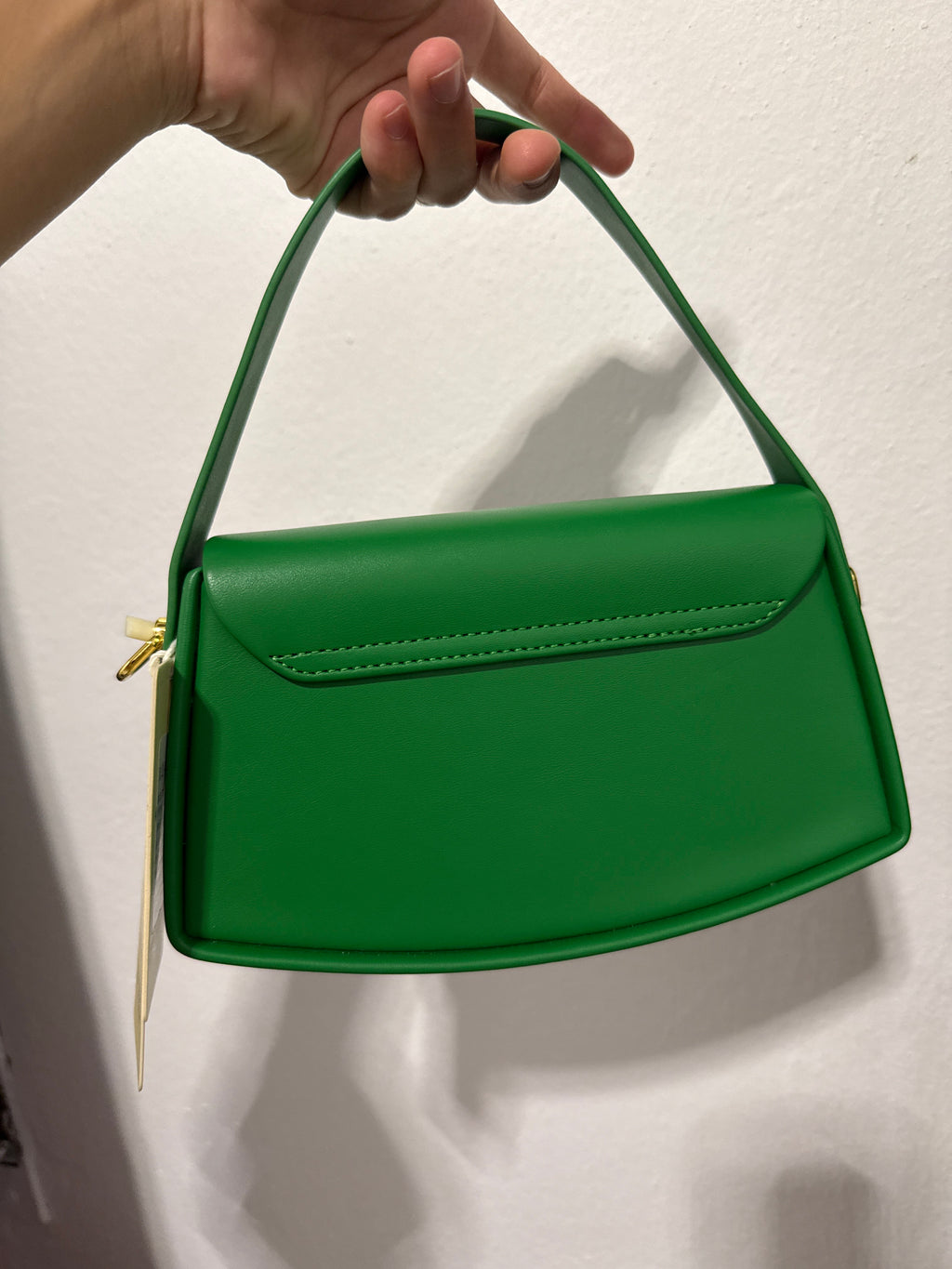 Borsa a Spalla Mini Elegante | Verde Smeraldo | Effetto Pelle Liscia