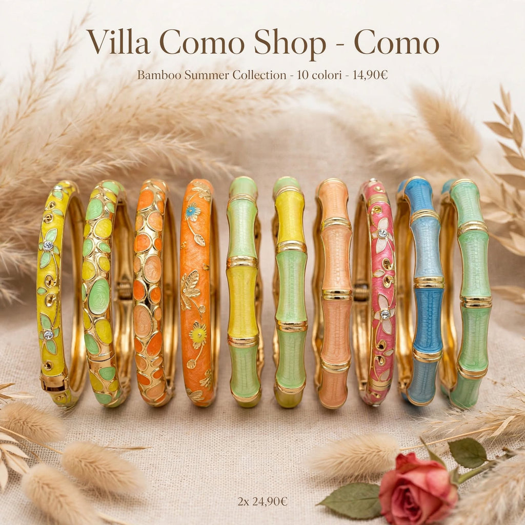 Set 2 Bracciali Bamboo Giallo Limone e Verde Menta - Effetto Cerato